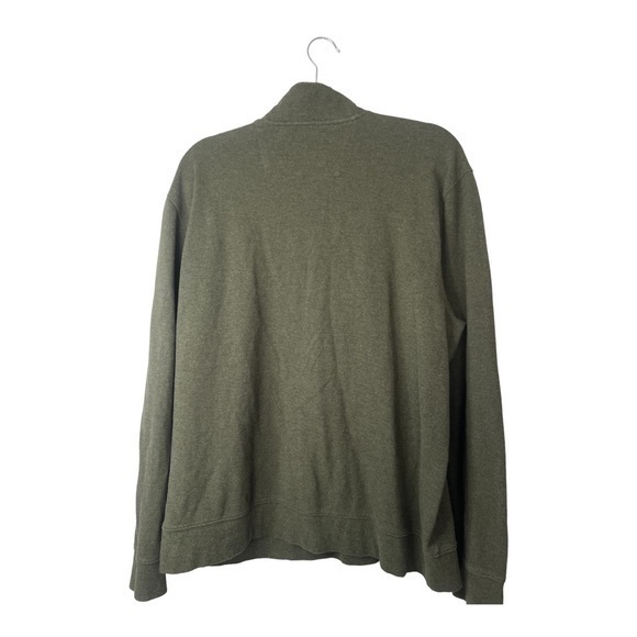 Southern Tide Mens‎ 1/4 Zip Pullover XL Army Green Cotton Blend - Picture 3 of 5